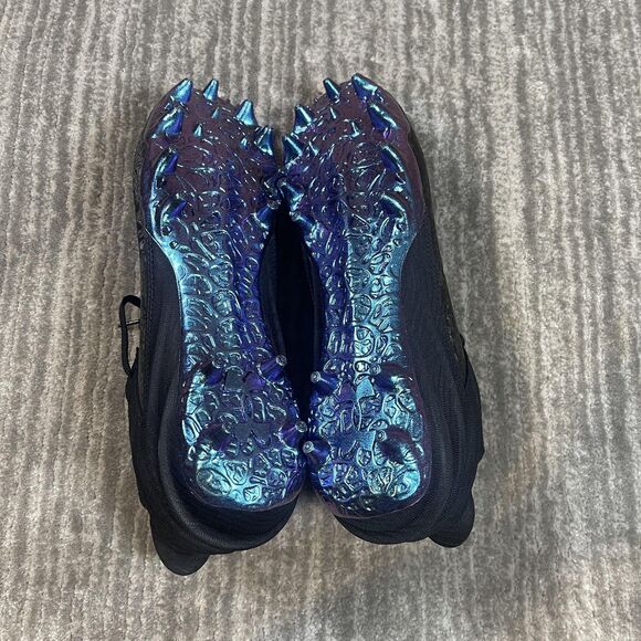 Under Armour Highlight MC Football Shoes Mens 11 Cleats Black Blue Iridescent - Picture 7 of 8